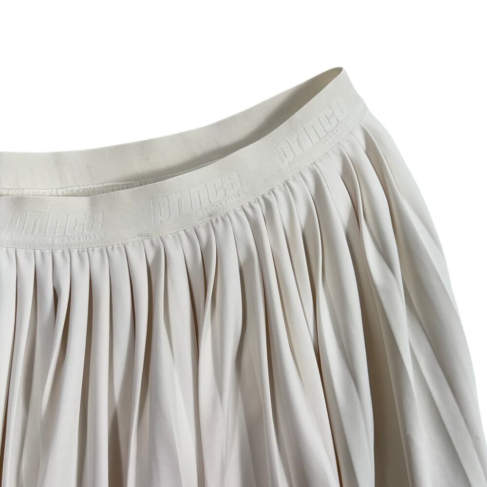 Prince Pickleball Pleated Tennis Skort Skirt Built-in Shorts Cream White Size S - Picture 2 of 7
